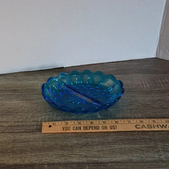Vtg Anchor Hocking Fairfield Divided Dish - Picture 5 of 5